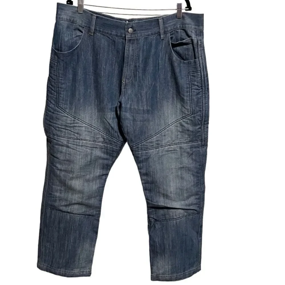 Bull-it -Men’s Riding Motorcycle Medium Wash Jeans Covec Insulated Lined, 42R - Picture 1 of 9